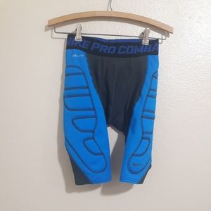 Nike Pro Combat Boy’s Sz S Dri Fit Blue/Gray Baseb